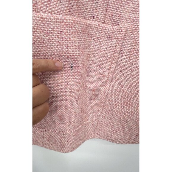 Talbots Womens Tweed Blazer Jacket Size 24W Pink Wool Blend Two Button Office - Picture 4 of 13